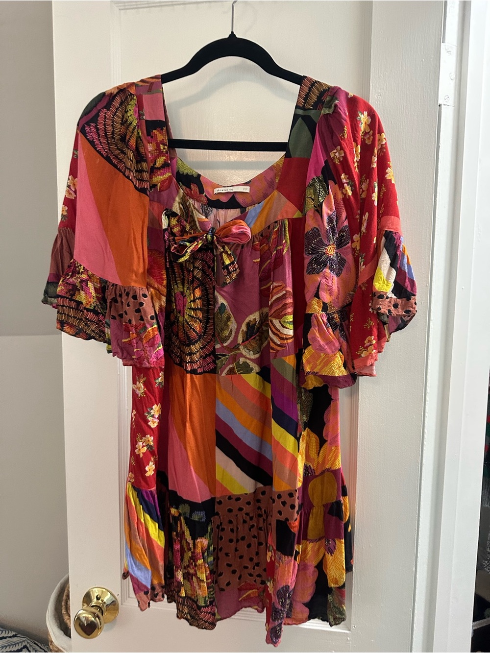 Colorful Patchwork Floral Tunic - Multicolor - Picture 3 of 6